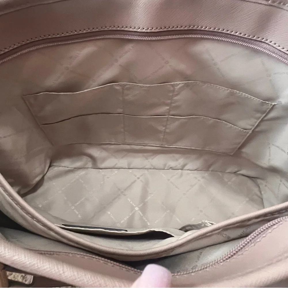 MICHAEL KORS Pink Sady Leather Tote Bag